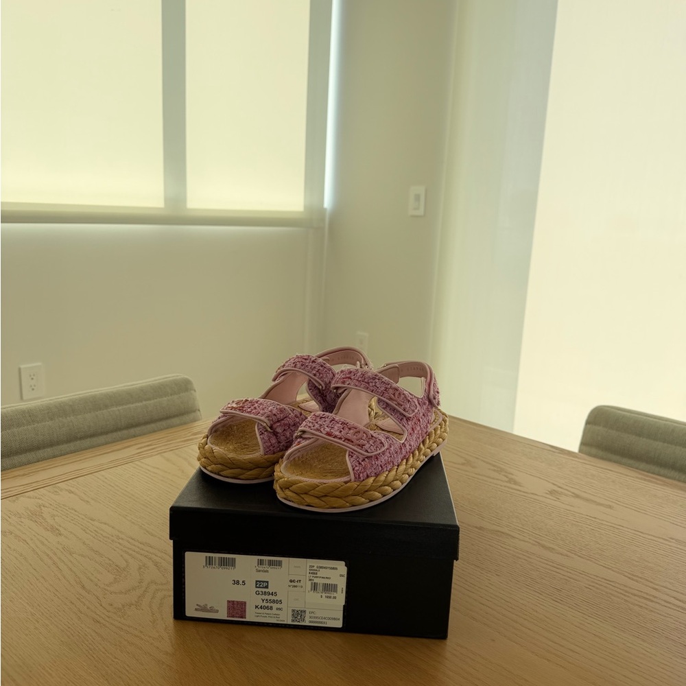 CHANEL Pink Sandals